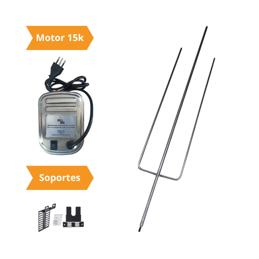 Kit Asador 15kg Grill Inox