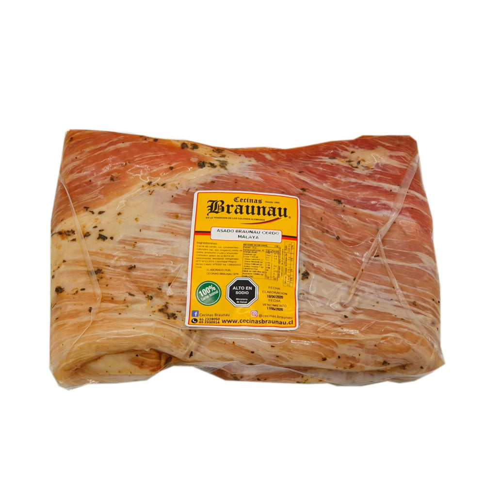 Asado Cerdo Malaya | Paquete 0.900 gr. | Braunau