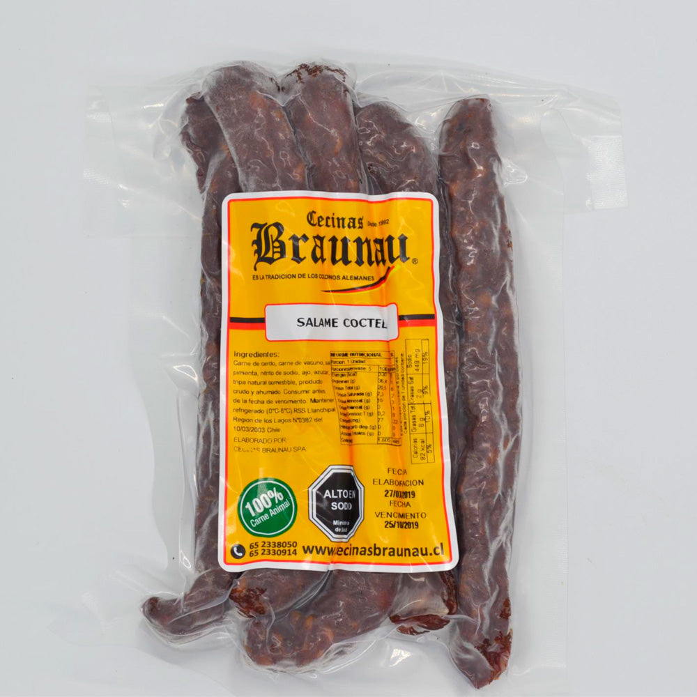 Salame Coctel | Paquete 145 grs. | Braunau