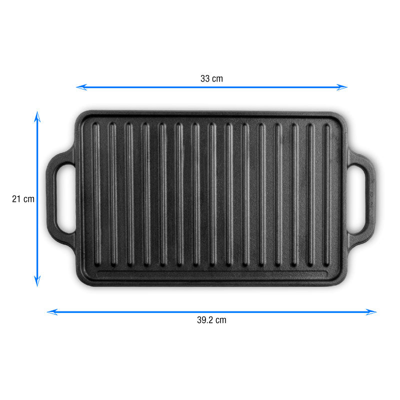 Plancha de Fierro Reversible 33 x 21 cm