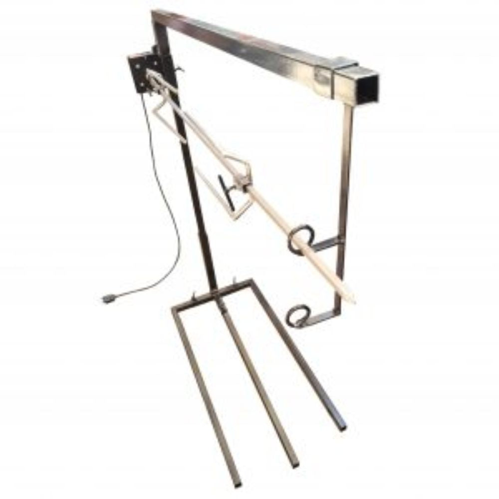 Asador Spiedo Premium Con Pedestal – Barra 100 cm