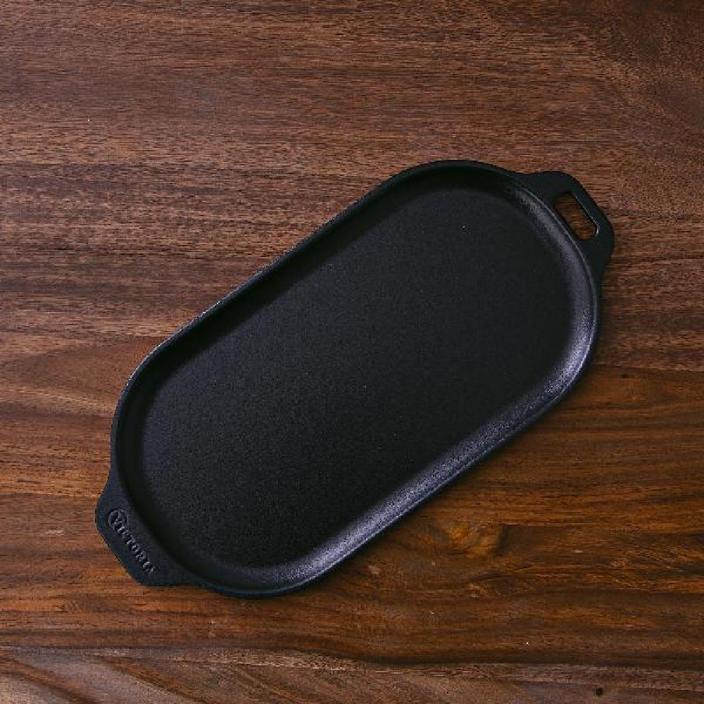 Plancha Ovalada hierro fundido 34 cm
