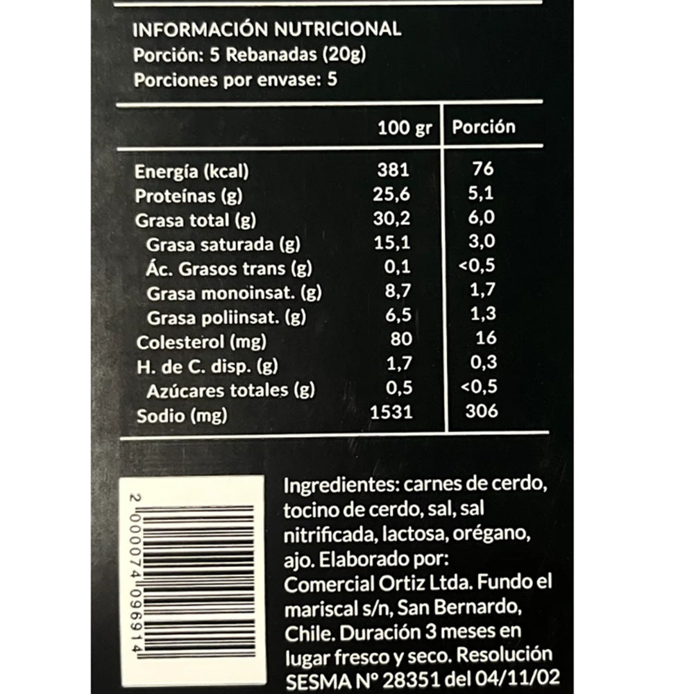 Salame Ahumado | 100 grs.