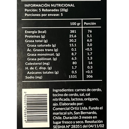 Salame Ahumado | 100 grs.