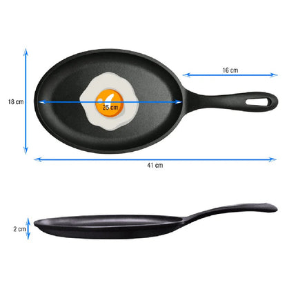Sartén Fajita hierro fundido 24 cm
