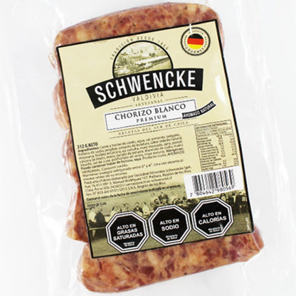 Chorizo Parrillero Blanco | Paquete 312 grs. | Schwencke