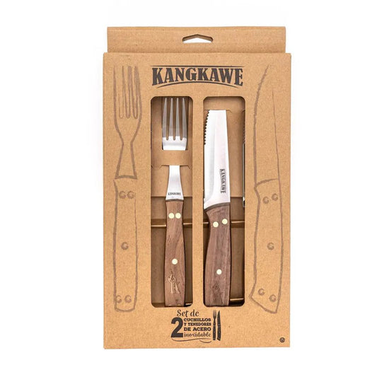Set 2 Cuchillo y 2 Tenedor kangkawe