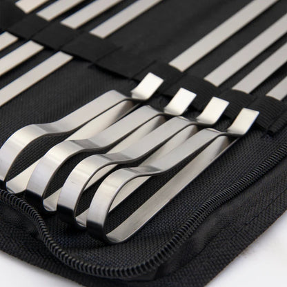 Set de Anticuchos 8 piezas acero inox