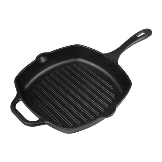 Sartén Grill Precurado 25 cm de Fierro Fundido