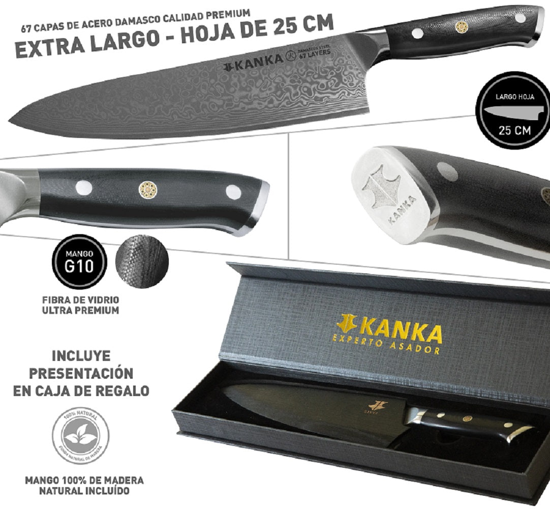 Cuchillo Damasco XL 10 – Profesor Klocker